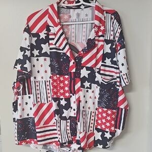 Kids Star and Stripe Button Down Shirt